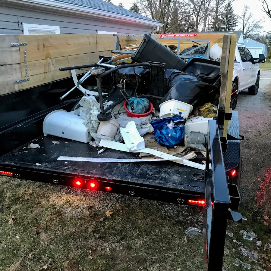 Roll-off dumpster delivered to a residential driveway in Park Hills